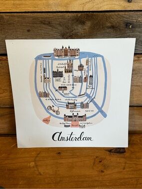 Rifle Paper Co. World Traveler Amsterdam Art Print – 11 x 10.5